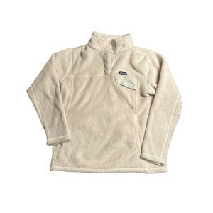 Patagonia Re-Tool Light Pink Snap-T Fleece Pullover Girls Size XL (14)